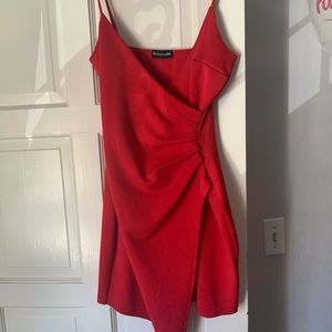 Red cocktail dress